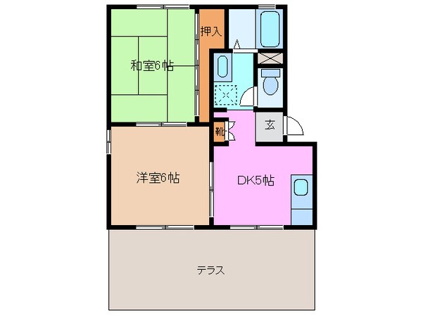 コーポ平和の物件間取画像